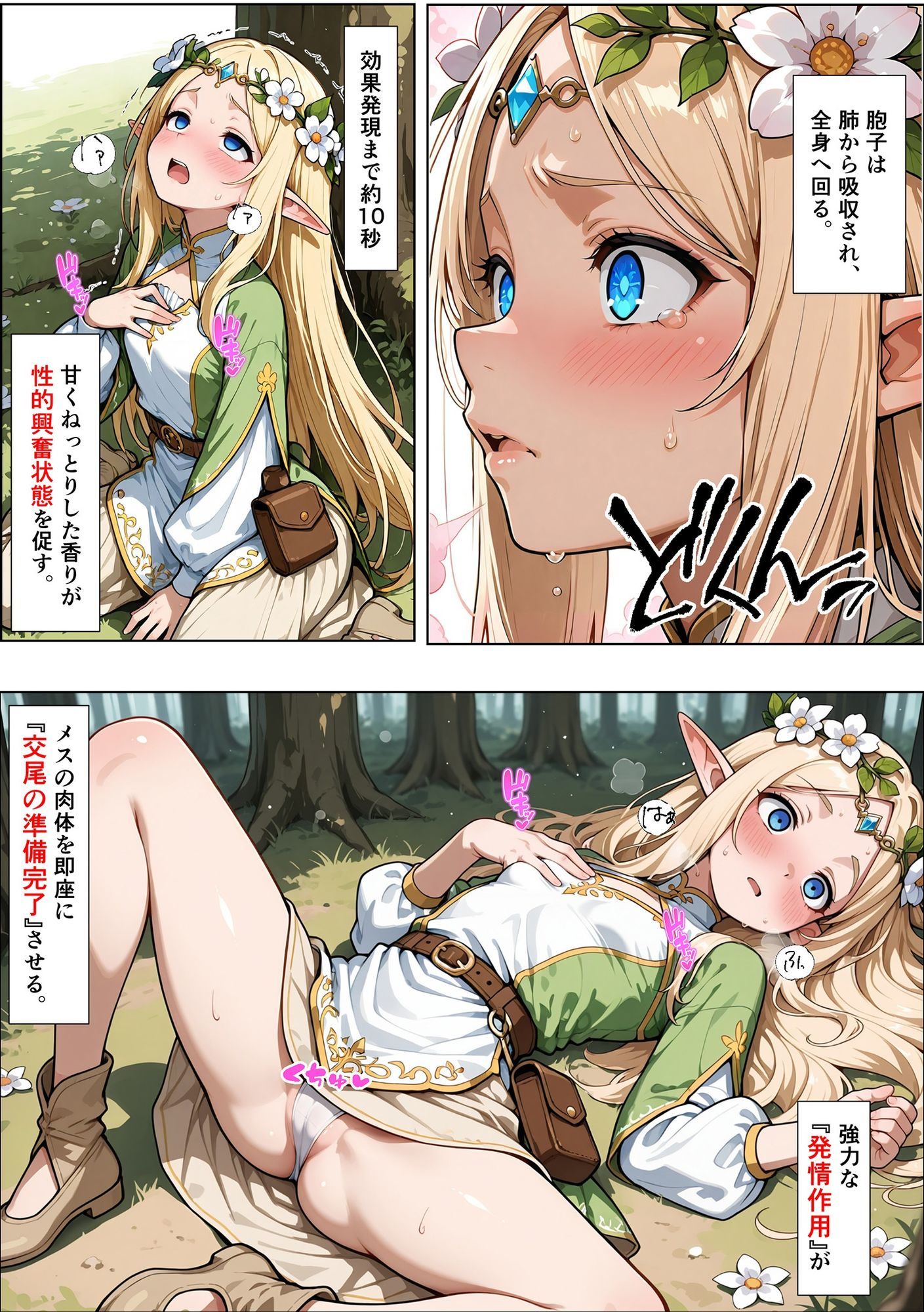 オークの種付け調査記録 〜エルフを妊娠させるまで〜 サンプル画像9