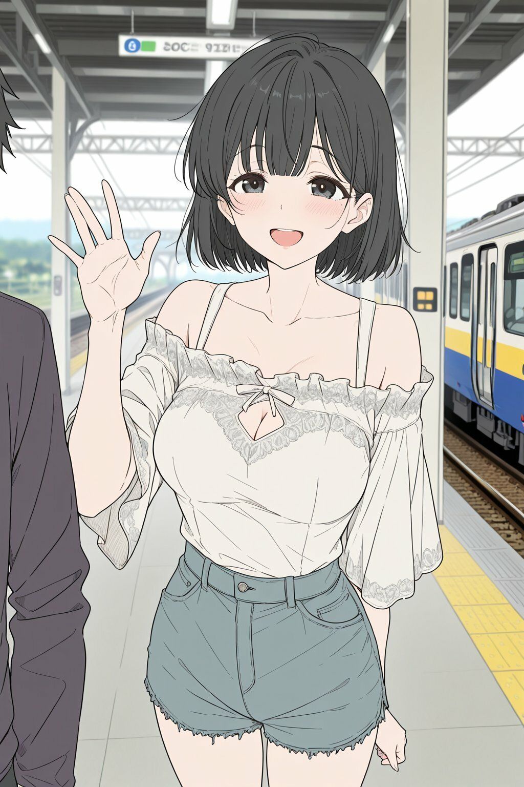 サークルの超巨乳美人な先輩が急にエロエロになった話 サンプル画像3