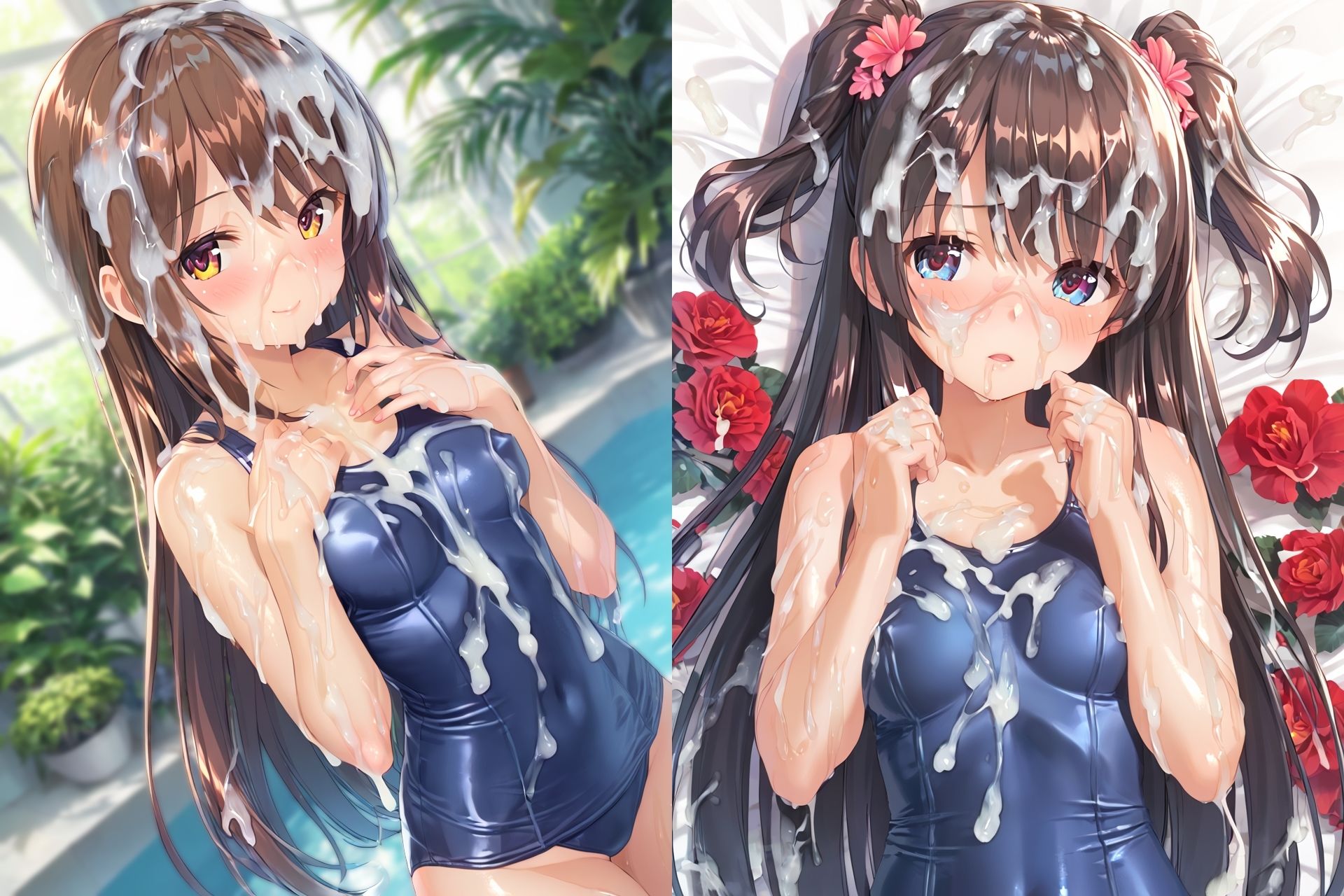 スク水ぶっかけCG集3 サンプル画像3