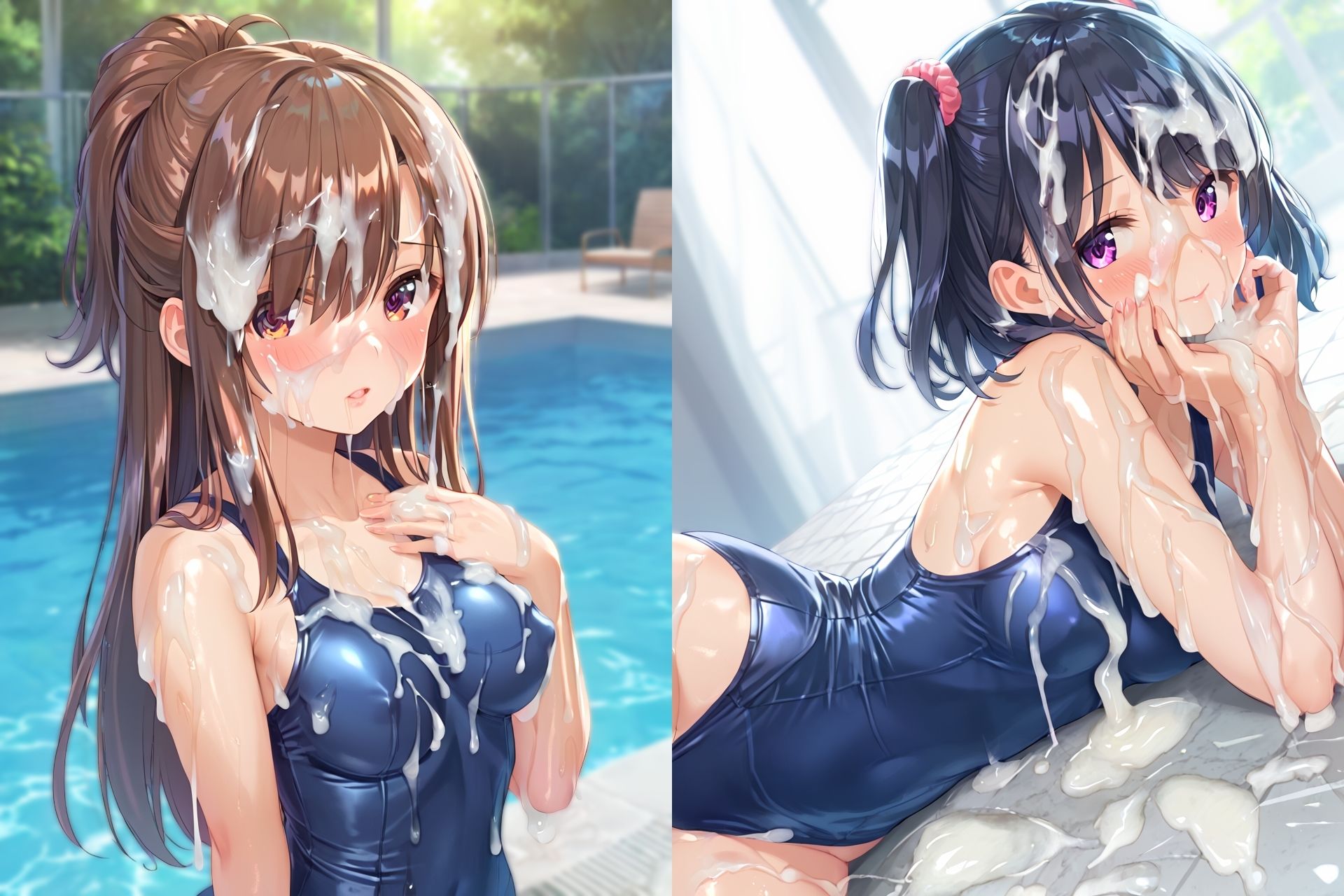 スク水ぶっかけCG集3 サンプル画像4