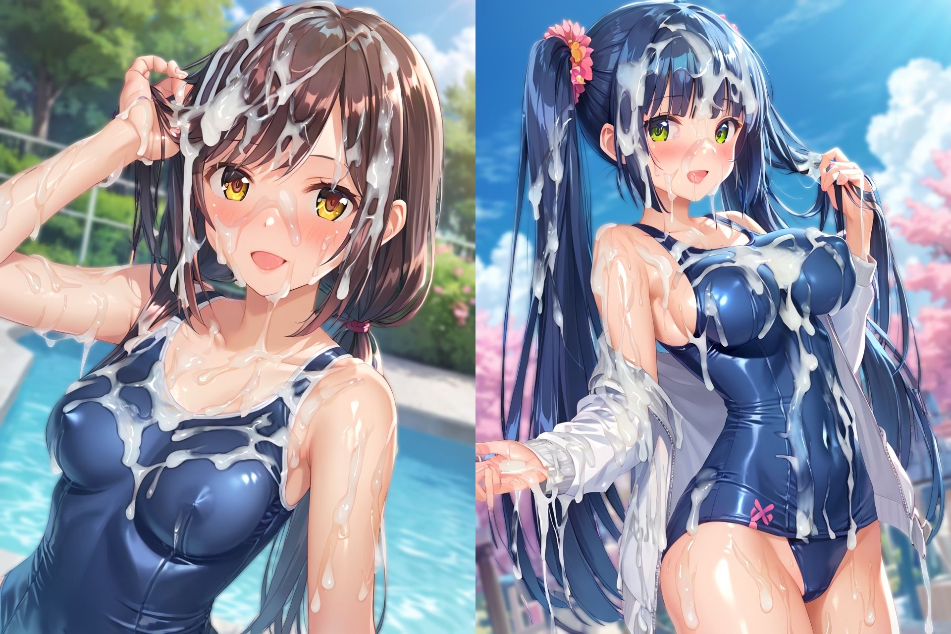 スク水ぶっかけCG集3 サンプル画像6