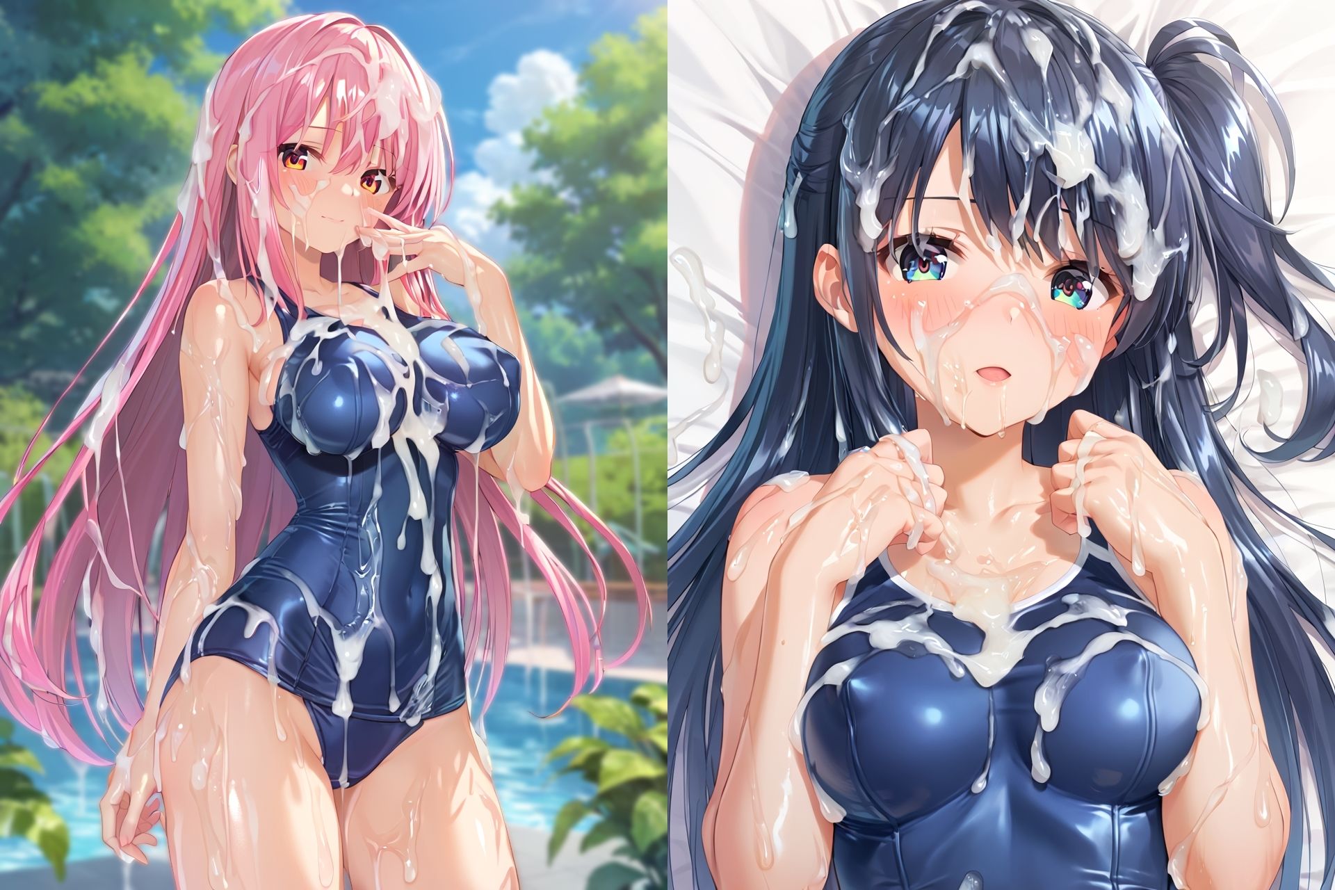スク水ぶっかけCG集3 サンプル画像7