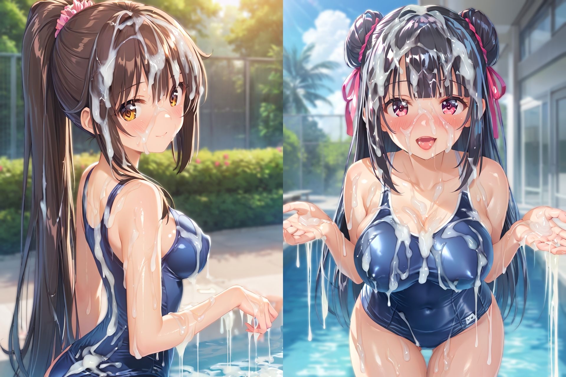 スク水ぶっかけCG集3 サンプル画像8