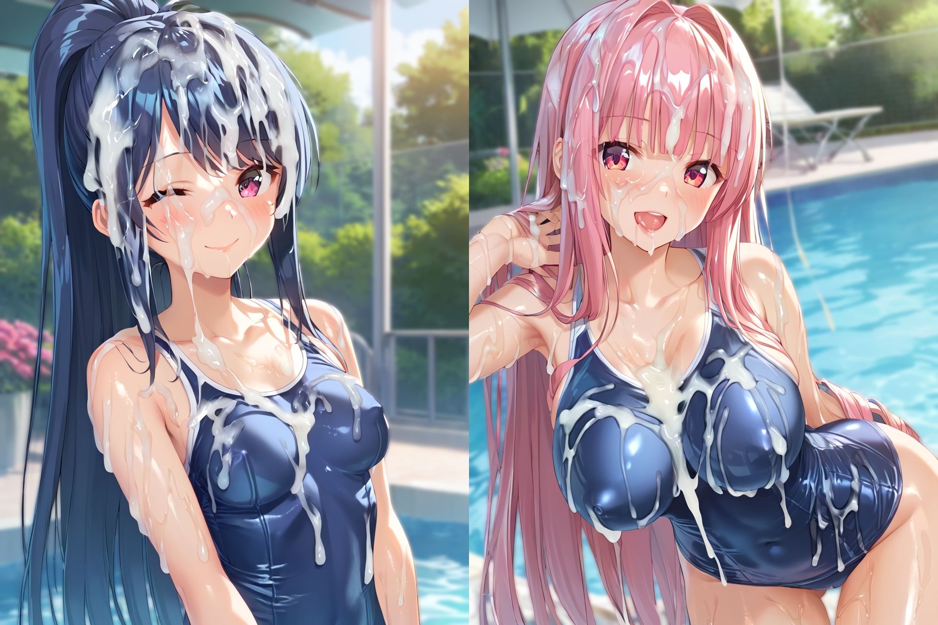 スク水ぶっかけCG集3 サンプル画像9
