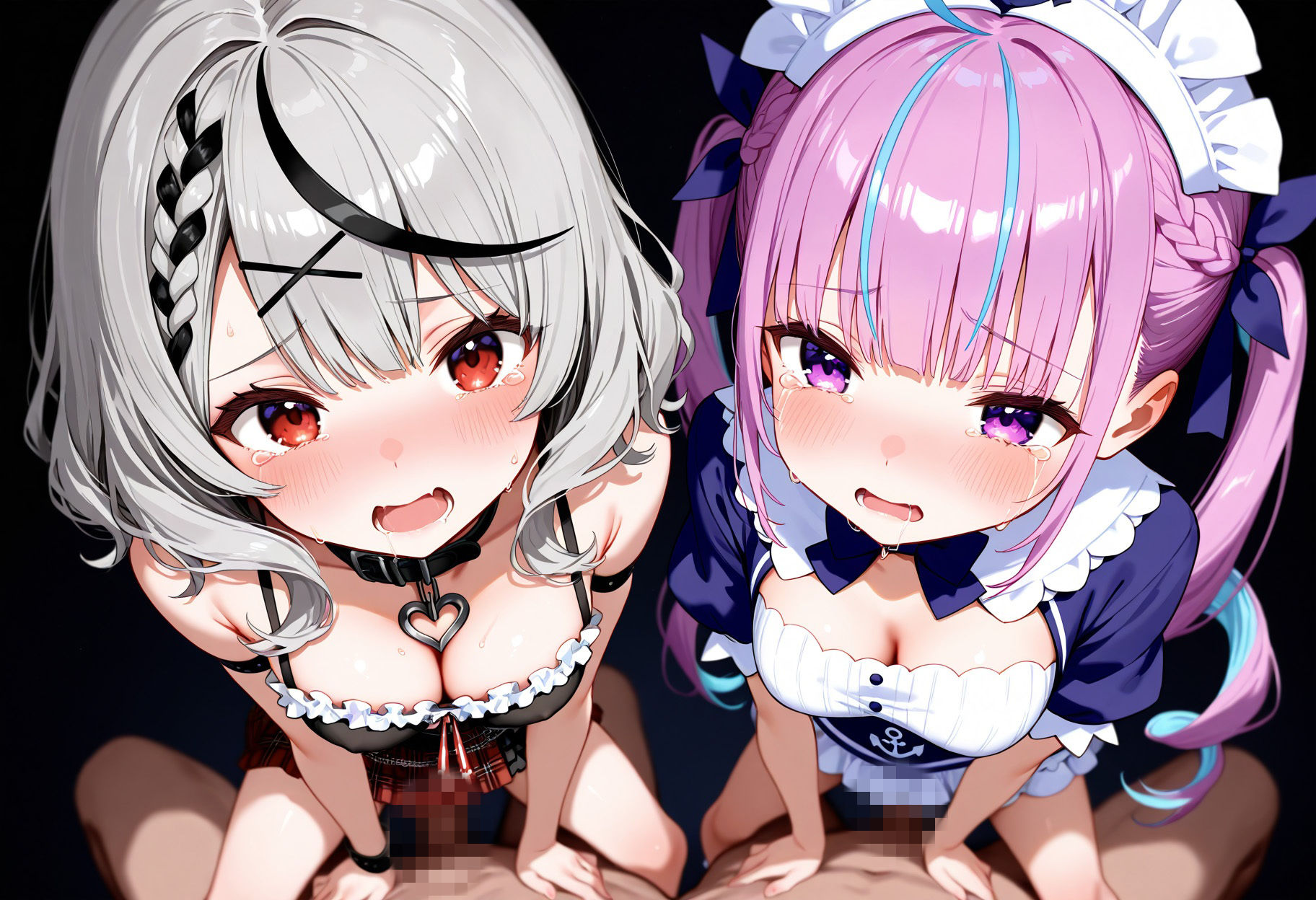 セックス奴●にされた沙花叉クロヱ、湊あくあ【CG集＋動画】 サンプル画像2