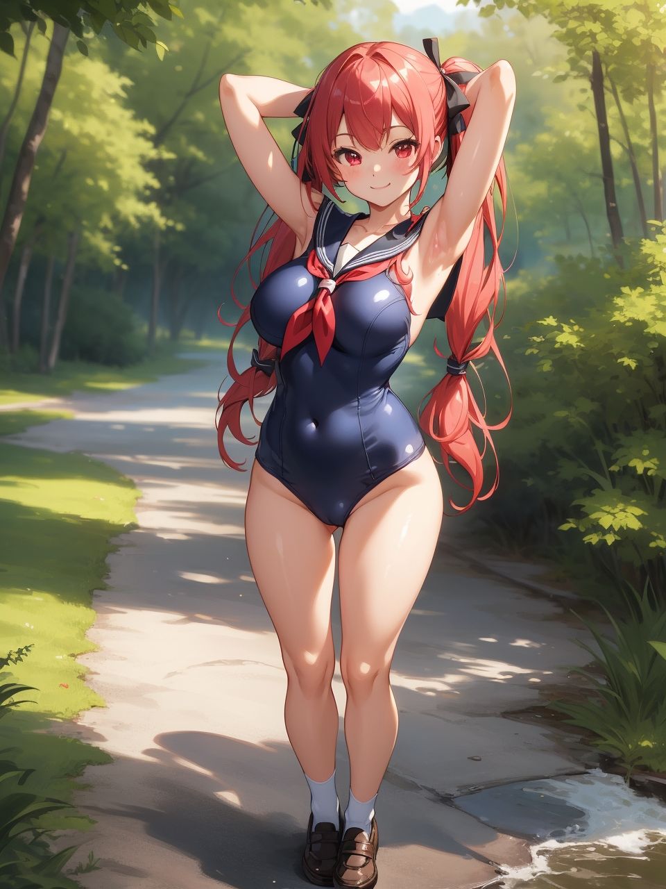 セーラー服が似合う美少女〜AIイラスト集〜 サンプル画像3
