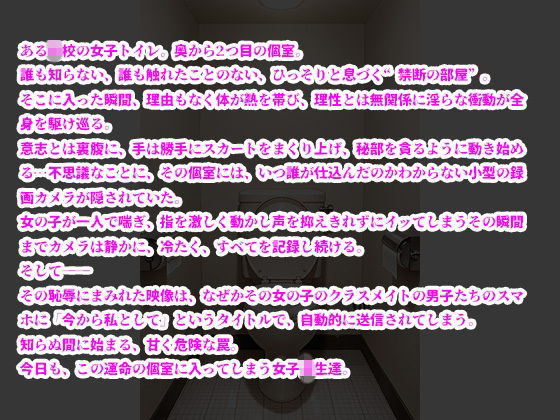 トイレでイッた私〜真面目JKの秘密のオナニー動画がクラスメイトにばれて輪●堕ち〜 サンプル画像10