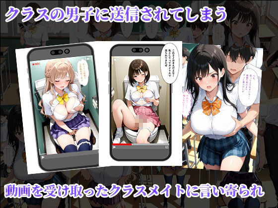 トイレでイッた私〜真面目JKの秘密のオナニー動画がクラスメイトにばれて輪●堕ち〜 サンプル画像6