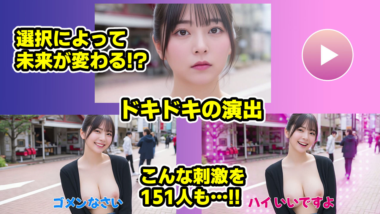 ナンパマスター〜151人のナンパ図鑑完成を目指せ！！〜【いきなり極限リーチ！！ 即興奮！！脳汁ドバドバナンパゲーム！！】 サンプル画像4