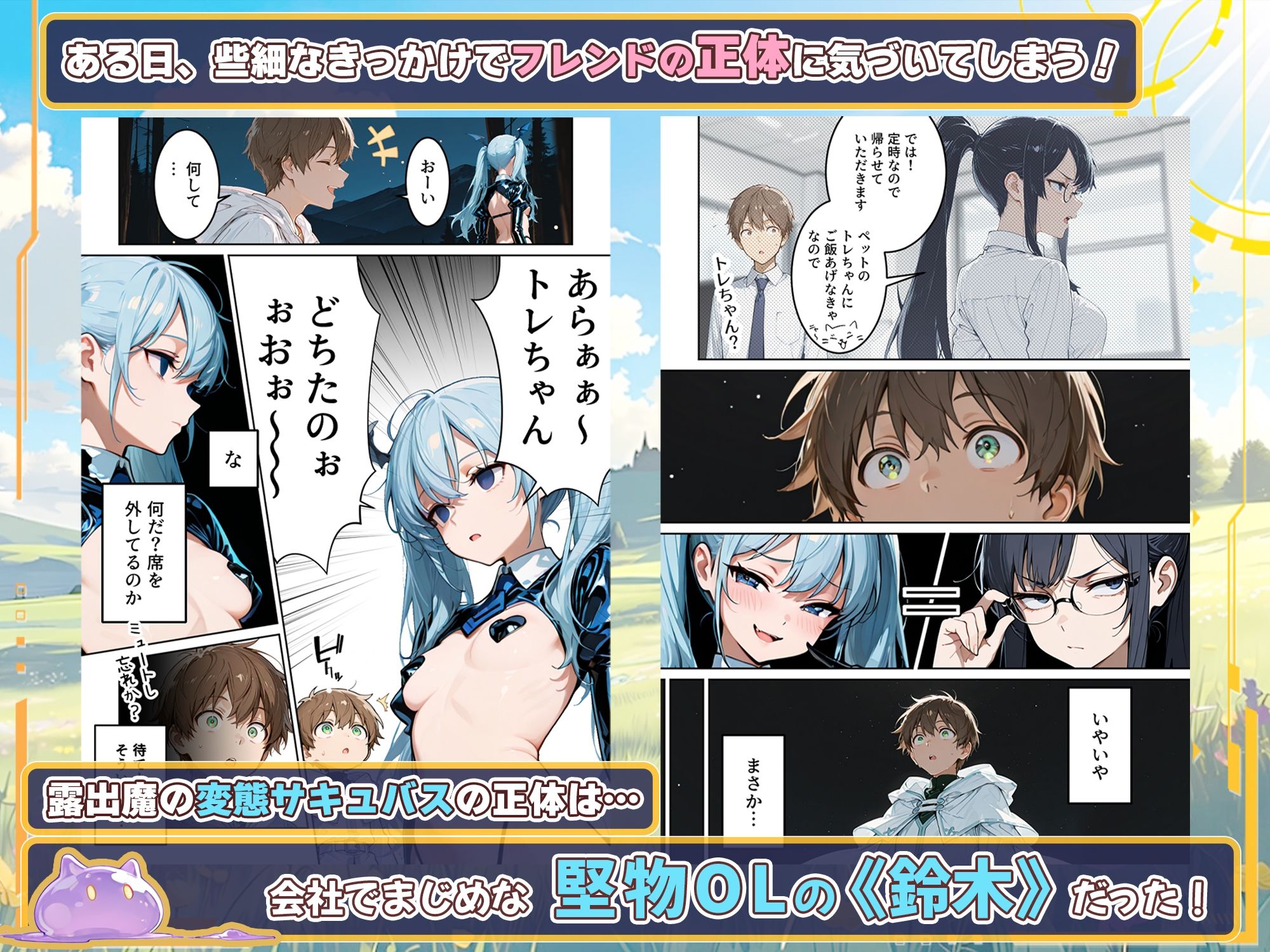 ネトゲでパーティー組んでたエロいフレンドの正体が会社の同僚だった件 サンプル画像4
