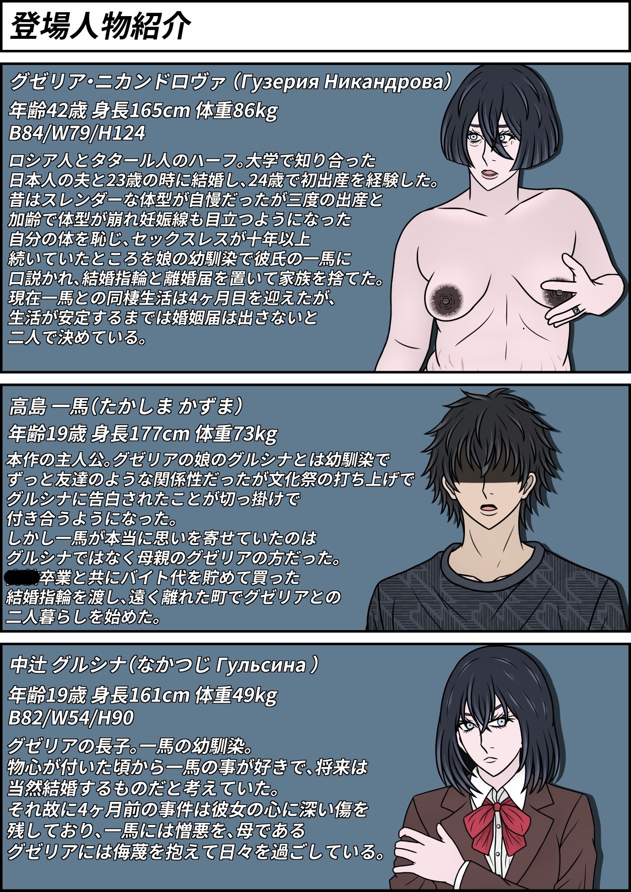 ハーフ彼女を振って母親の外人ママを選ぶ話  グゼリア・ニカンドロヴァの場合 サンプル画像1
