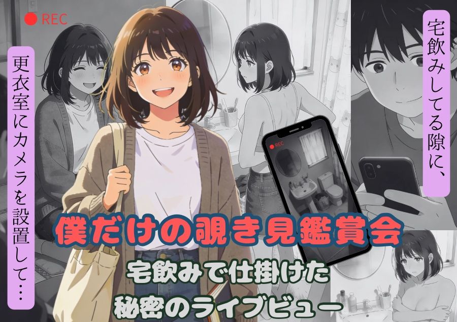 僕だけの覗き見鑑賞会〜宅飲みで仕掛けた秘密のライブビュー〜 サンプル画像1