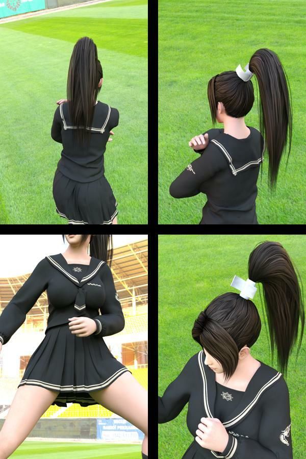 元祖格闘家ヒロインにしてバーチャルアイドル「不知火舞（しらぬいまい）」の女子学生風写真集:Seifuku_01 サンプル画像2