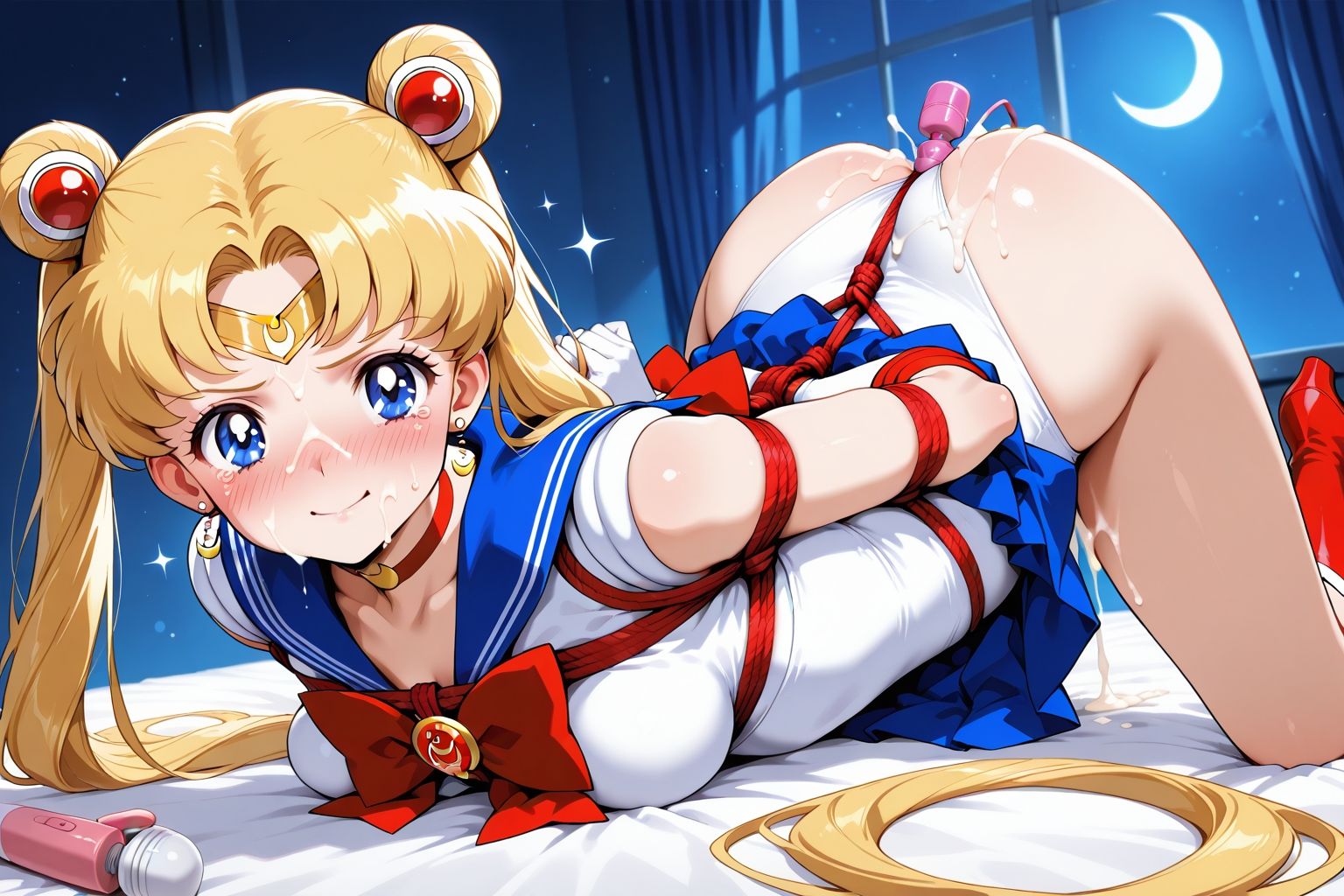 夢見る乙女の調教コレクション4〜美少女戦士〇ーラームーン風1・月野〇さぎ風・緊縛編 サンプル画像5
