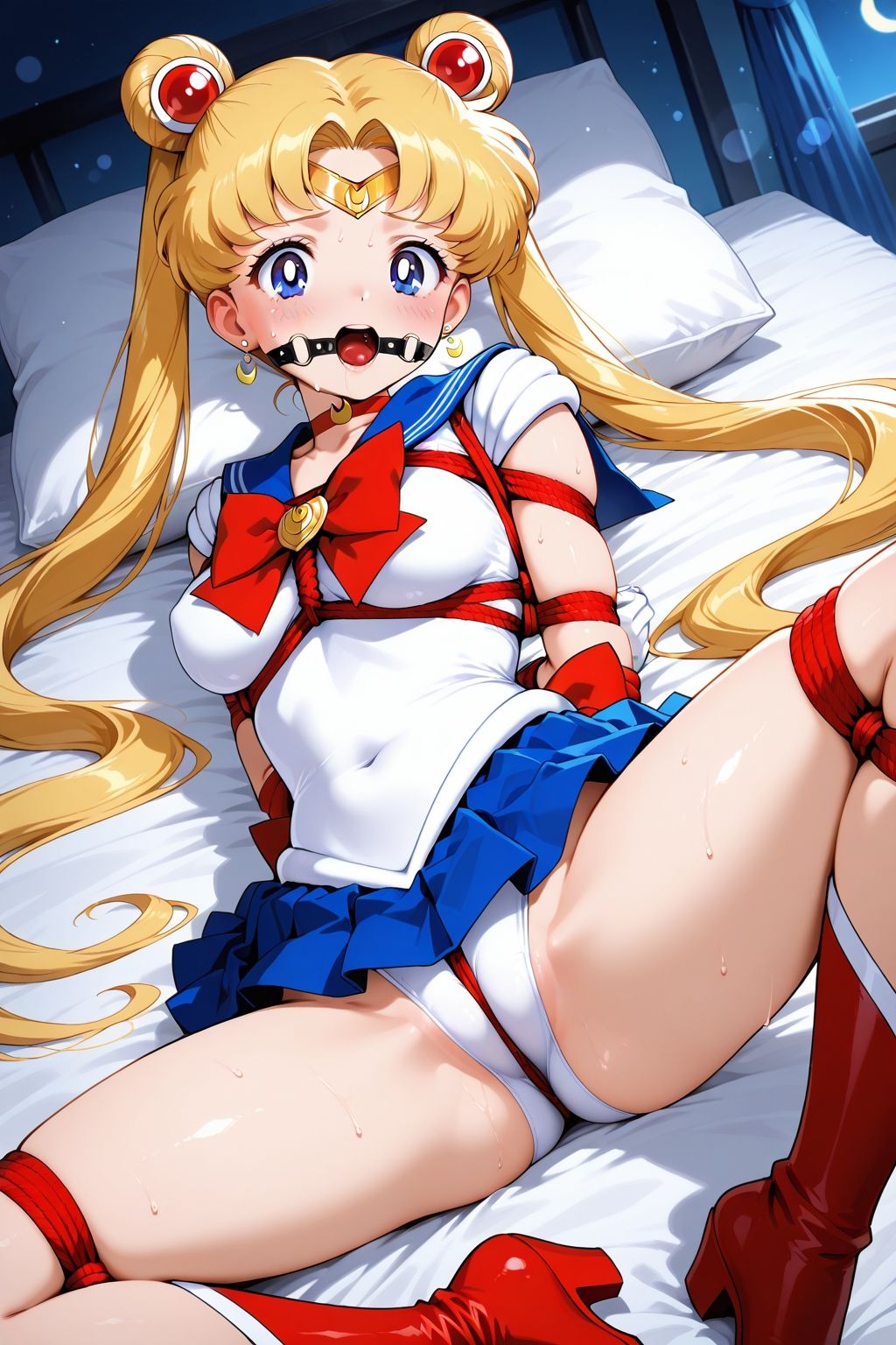 夢見る乙女の調教コレクション4〜美少女戦士〇ーラームーン風1・月野〇さぎ風・緊縛編 サンプル画像7