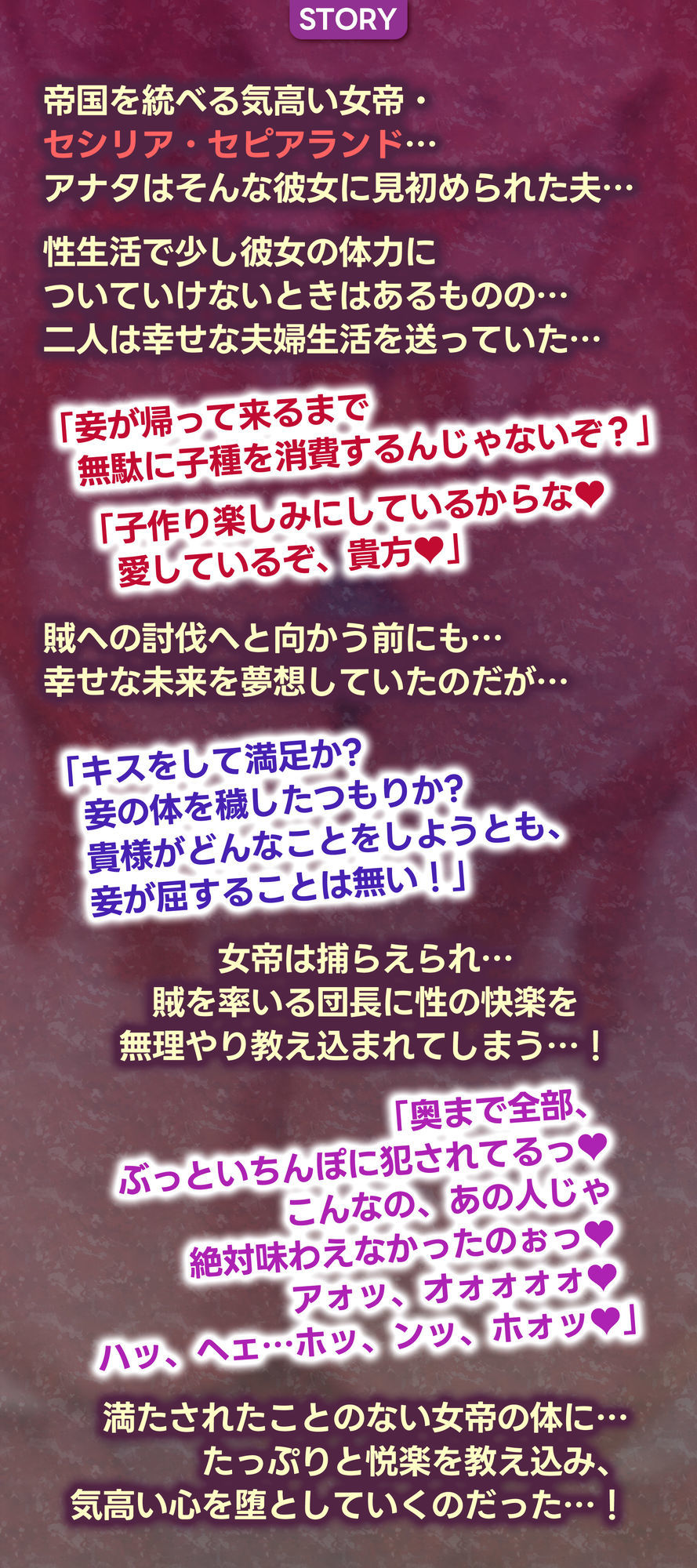 女帝失格〜《戦う前》あなたのちんぽにベタ惚れ→《戦い後》孕ませ寝取られ報告〜 サンプル画像3