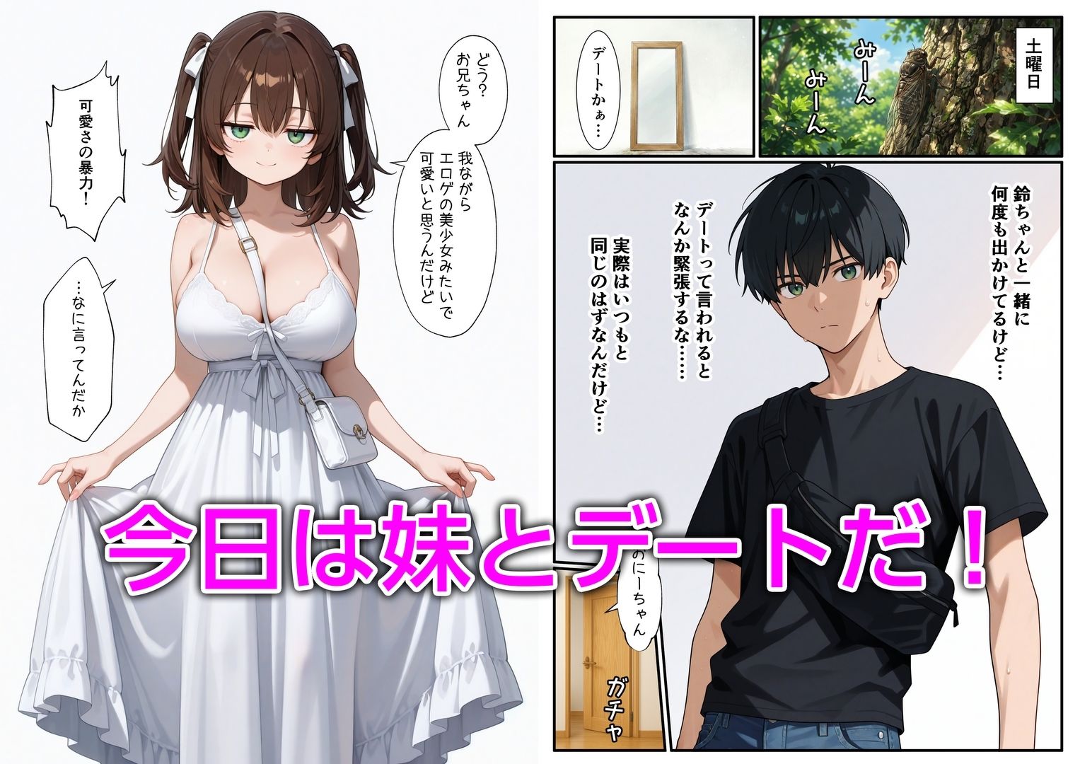 妹と恋人ごっこ 交尾ごっこ3 〜デート＆野外エッチ編〜 サンプル画像1