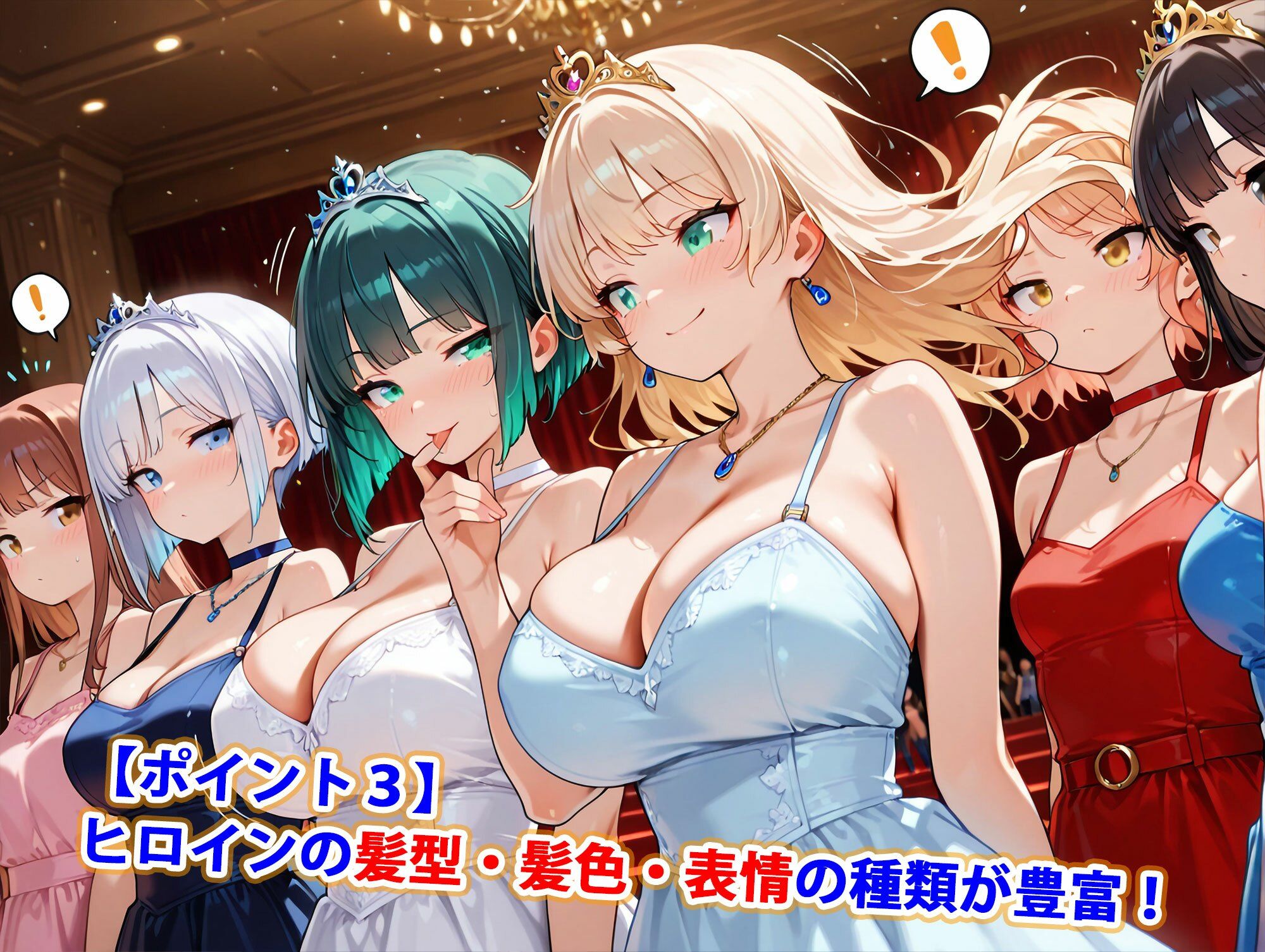 小国王女ダンスパーティ乱交お見合い〜精液まみれイラマチオハードセックス婚〜（妊娠要素あり） サンプル画像4
