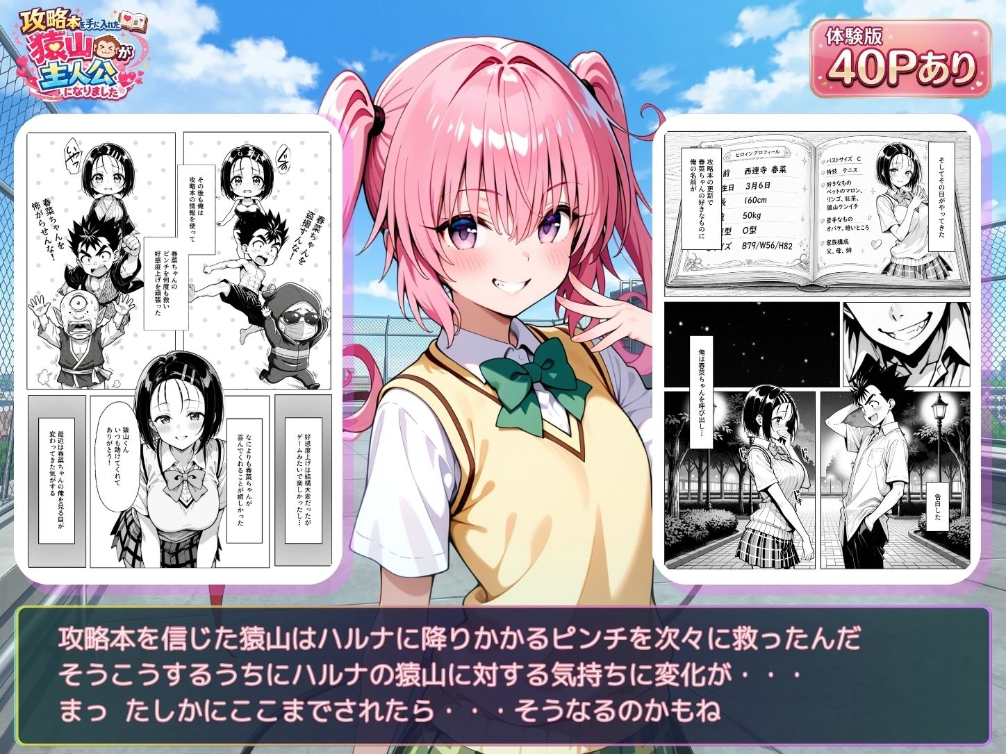 攻略本を手に入れた猿山が主人公になりました サンプル画像4