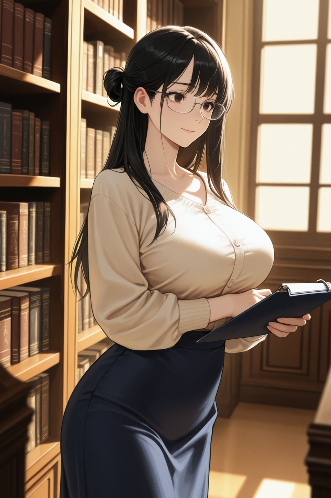 昼は図書館勤務、夜はキャバ嬢――23歳 ひまりの日常【BGM付きフォトストーリー】 サンプル画像1