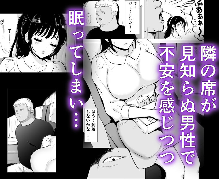 清楚系女子、夜行バスで寝取られ〜東京へ向かう夜行バスの中で〜 サンプル画像2
