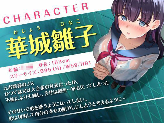温もり知らずの元お嬢様JK-人生破滅で男嫌いになった彼女との更生らいふ- サンプル画像1