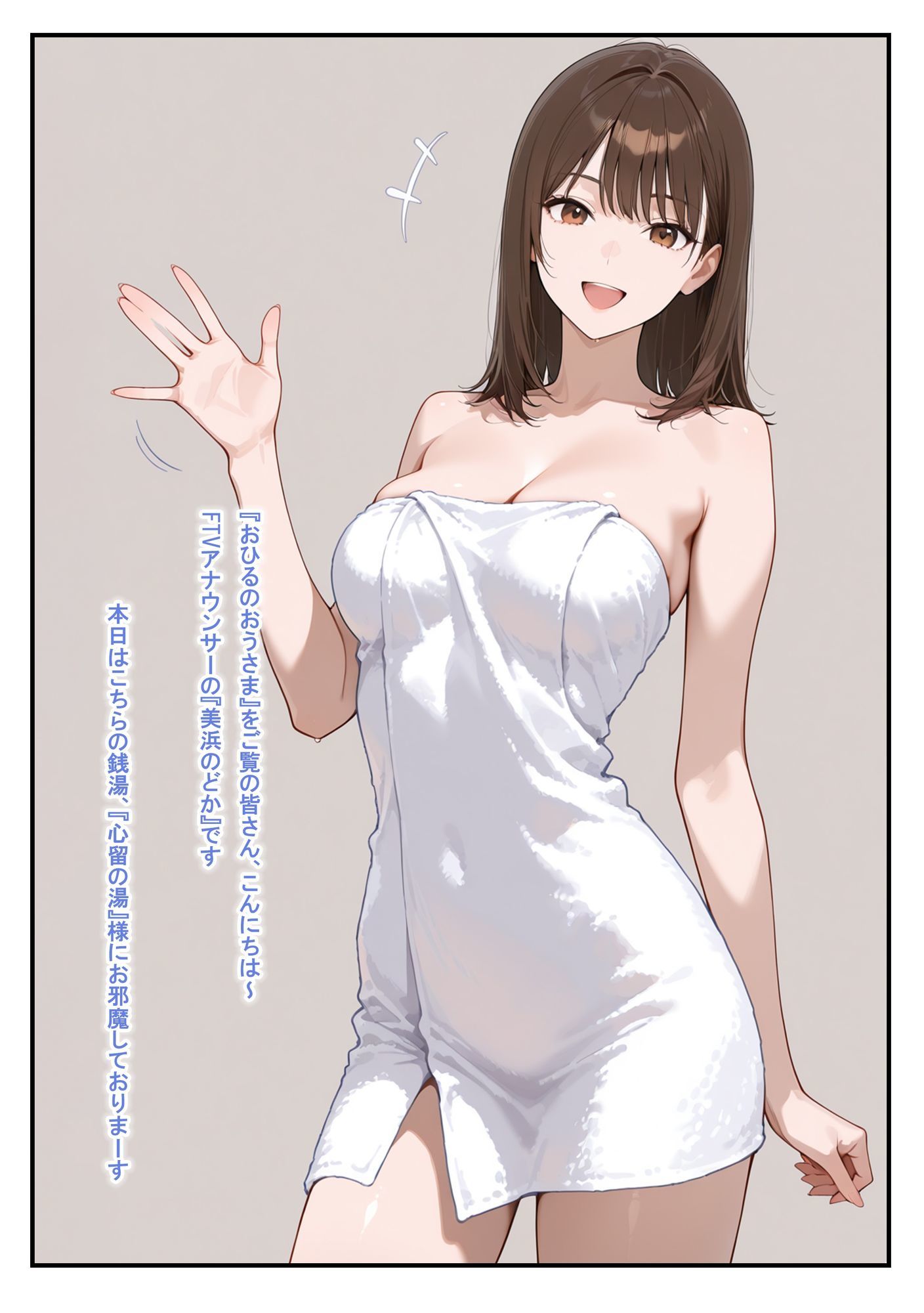 温泉ロケ、女子アナ、常識改変済。〜汗だくセックスマッサージ〜 サンプル画像9