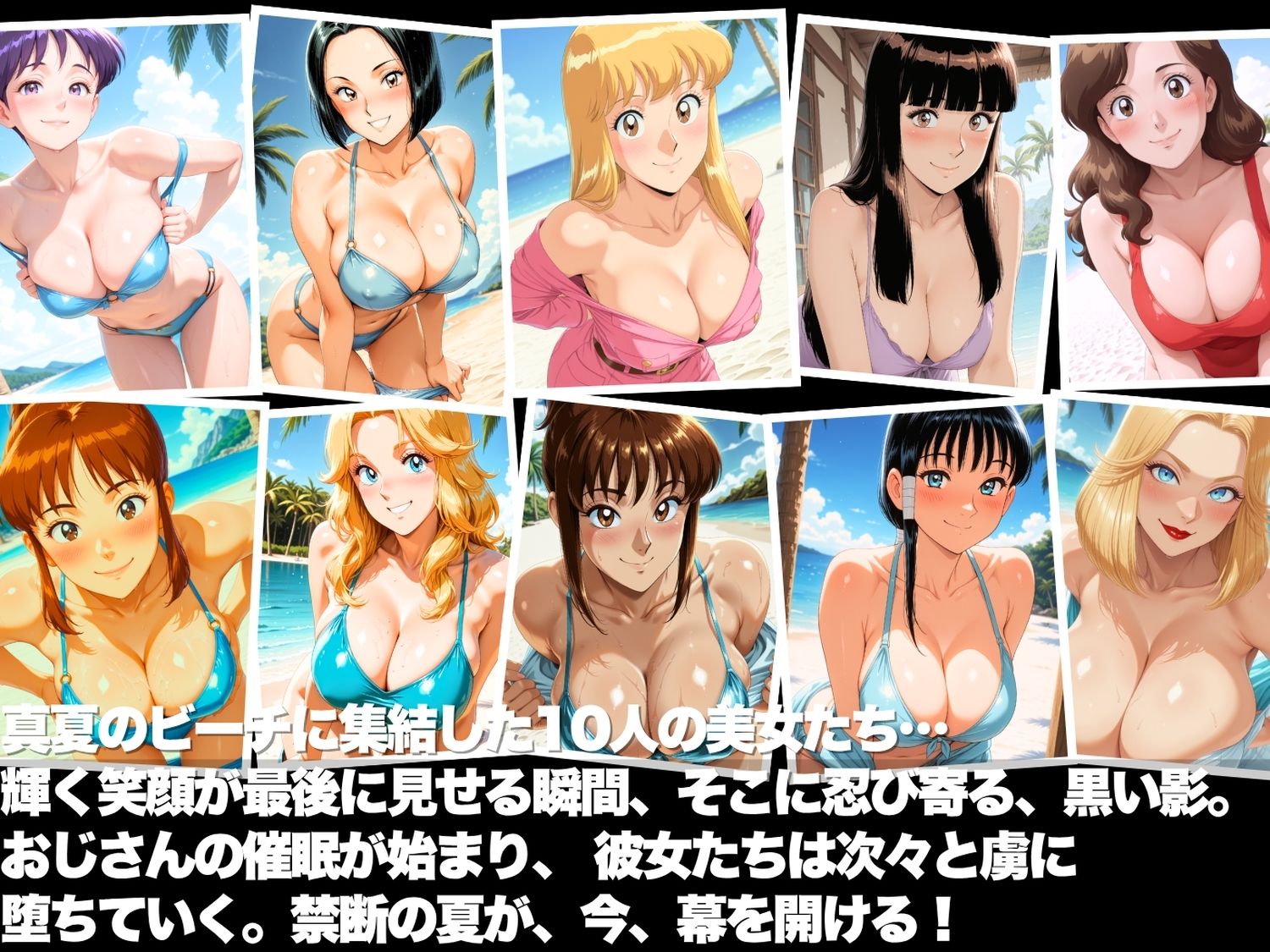 真夏の海辺で堕ちて 〜おじさんの虜になって妊娠するまで〜 こちら葛飾区亀●公園前派出所編 サンプル画像1