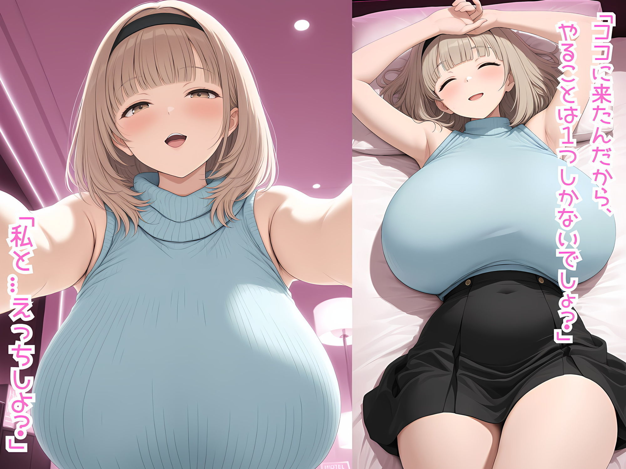 童貞の俺が爆乳先輩にお持ち帰りされる漫画。 サンプル画像2