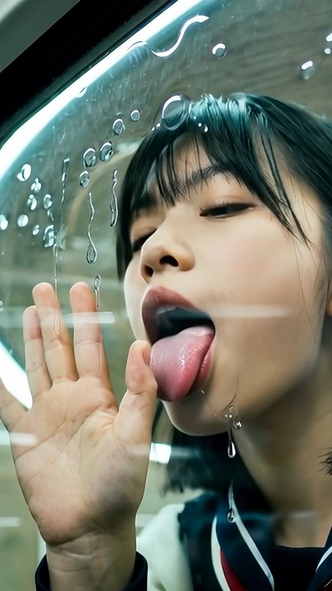 舌フェチ5 AI 電車女子 サンプル画像3