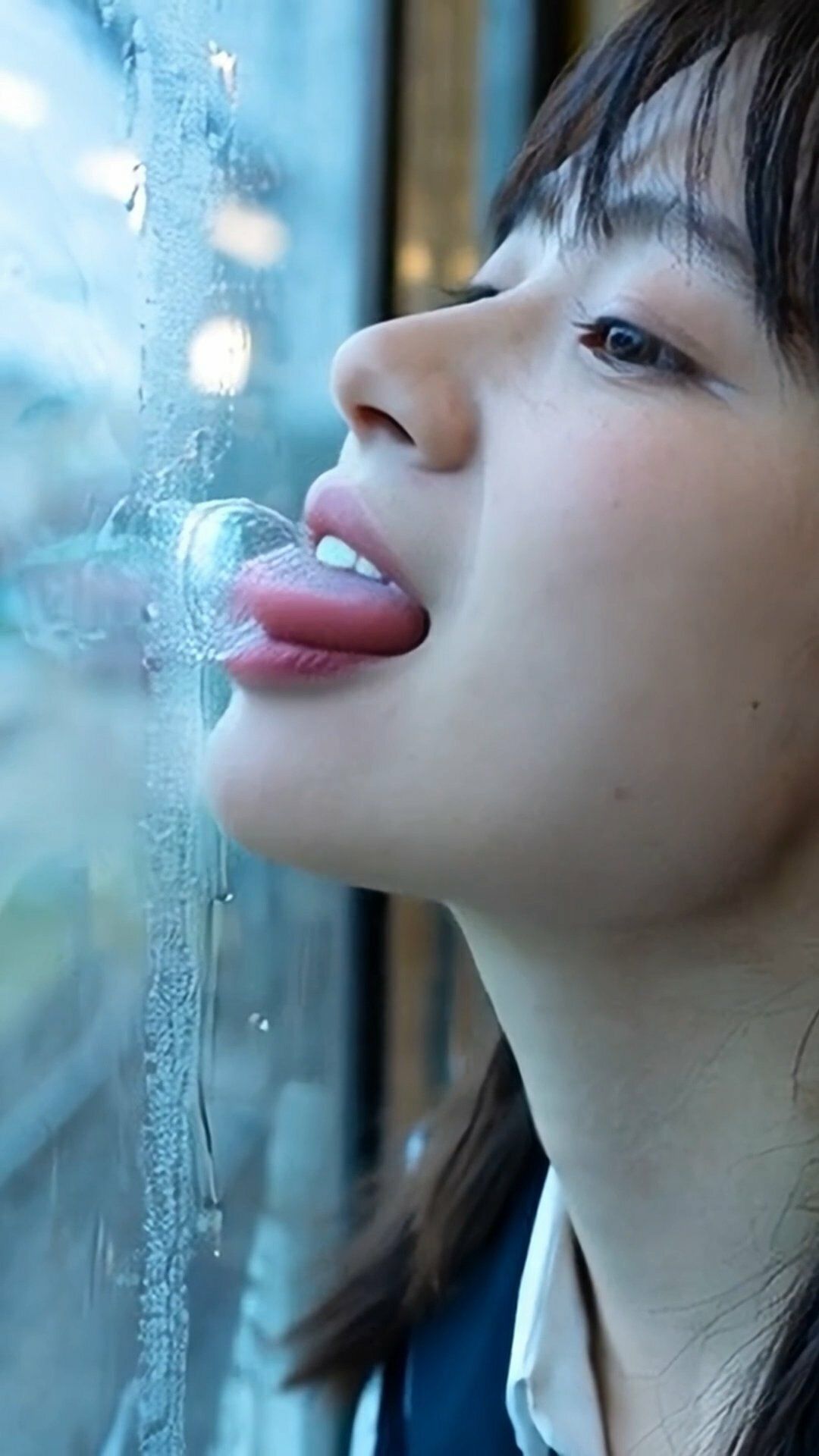舌フェチ5 AI 電車女子 サンプル画像9