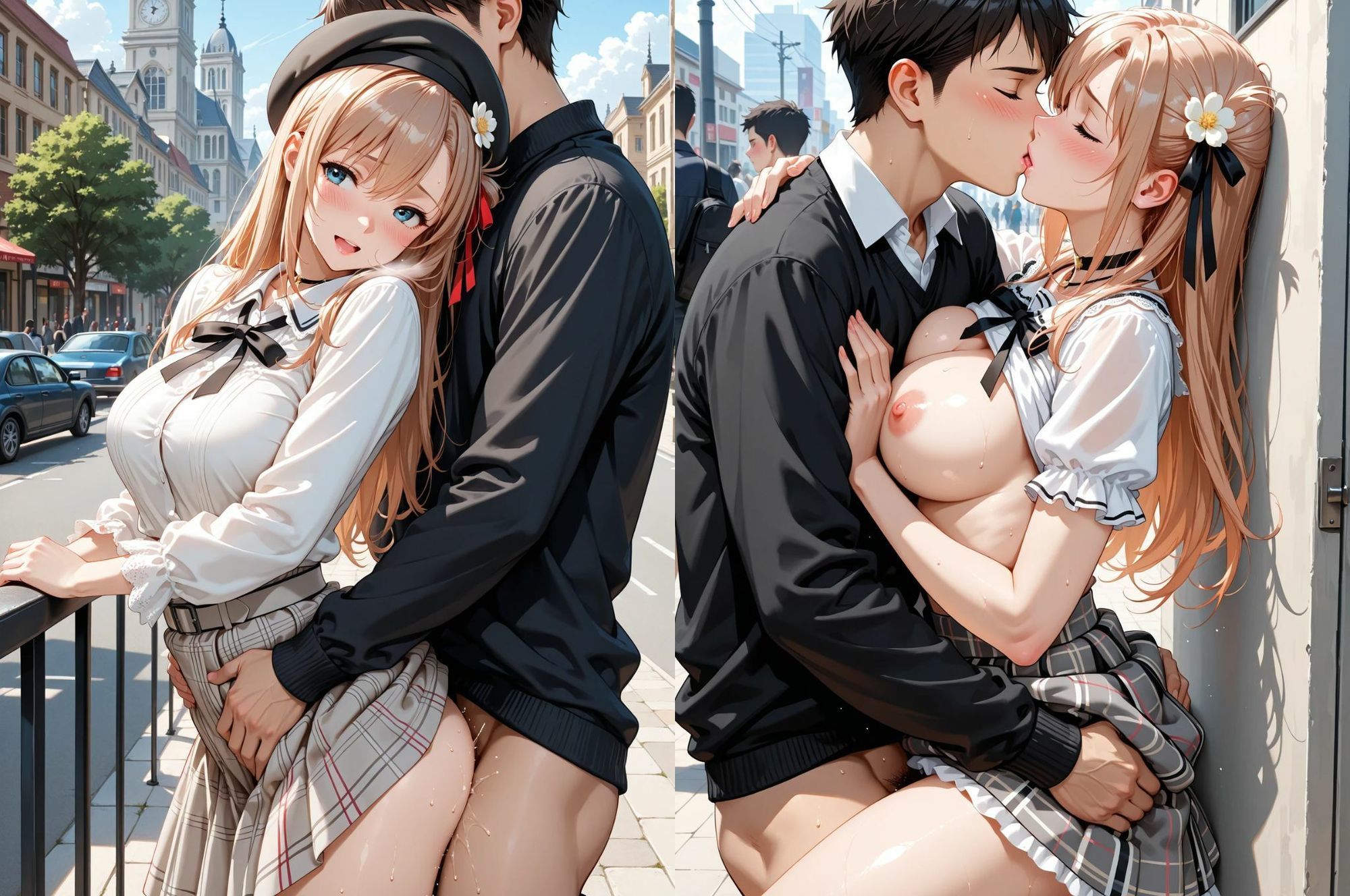 見せたガール優菜との限界！露出デート（はーと） サンプル画像5