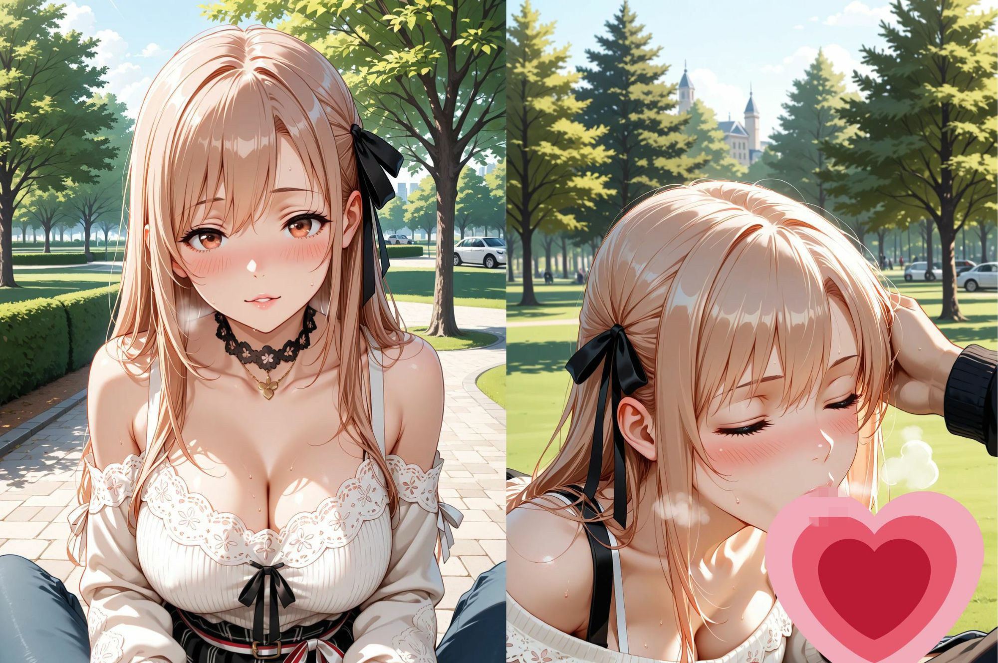 見せたガール優菜との限界！露出デート（はーと） サンプル画像6