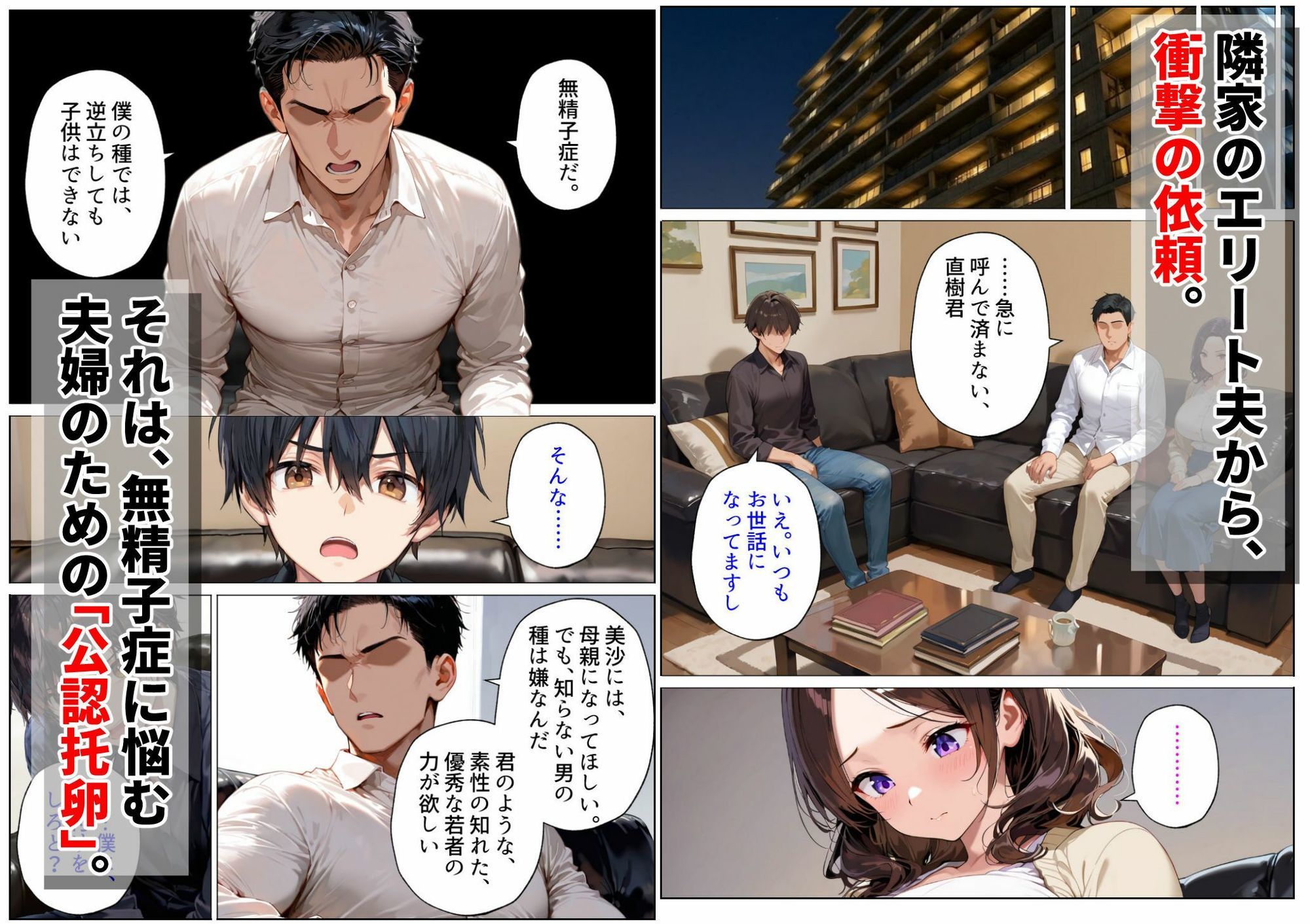 隣の不妊夫婦、種付け役は僕でした。〜公認托卵から始まる身も心も奪う全記録〜 サンプル画像1