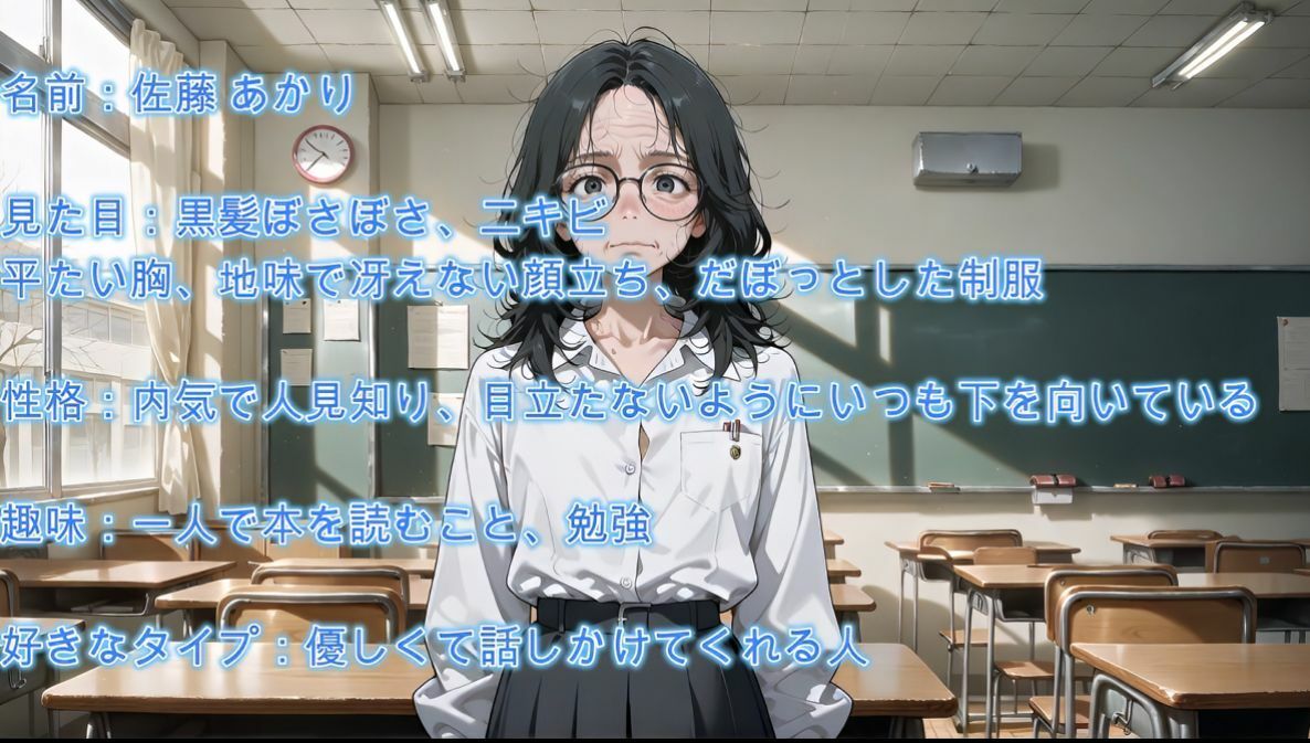【4K】地味でブスだった同級生が、会社で再会したら爆乳美女に激変していたので脅してハメまくったw サンプル画像1