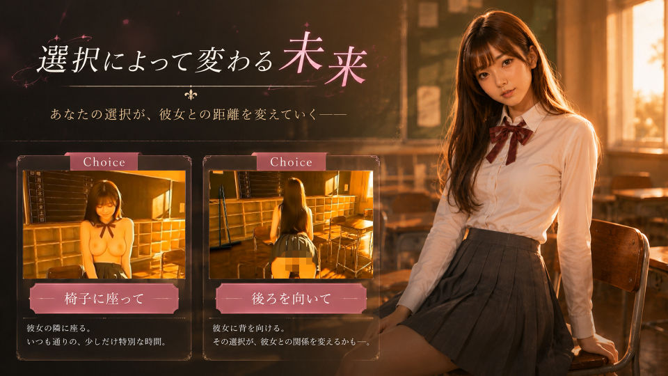 【4Kフル実写版/フルボイス】巨乳生徒会長のオナニーを見つけ教室で中出しセックスした件【JK教室オナニーシリーズ】〜桜井しおり編〜 サンプル画像5