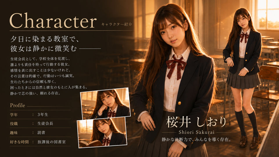 【4Kフル実写版/フルボイス】巨乳生徒会長のオナニーを見つけ教室で中出しセックスした件【JK教室オナニーシリーズ】〜桜井しおり編〜 サンプル画像7