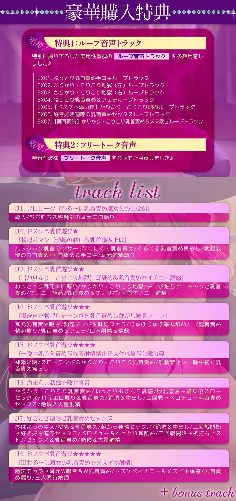 【5段階の乳首責め！】わる〜い乳首責め魔女にドスケベ乳首遊びされちゃう音声〜かりかりこりこり地獄〜 サンプル画像4
