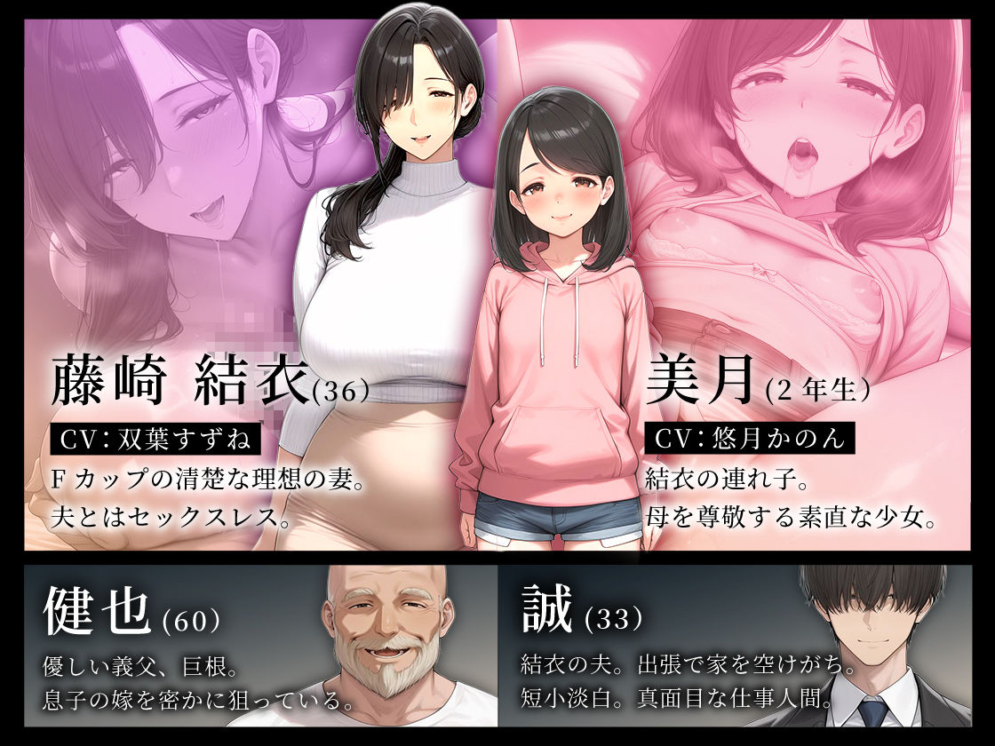 【おさわり×RPG】義父にポルチオ調教でNTRされた人妻が娘も巻き込んで親子丼で種付けされた話_前編 サンプル画像2