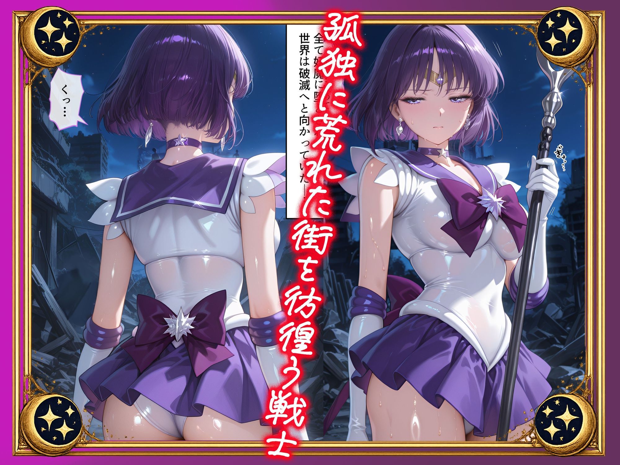 【セリフ付】悪魔に敗北〜快楽堕ちさせられた破滅の戦士編〜 サンプル画像1
