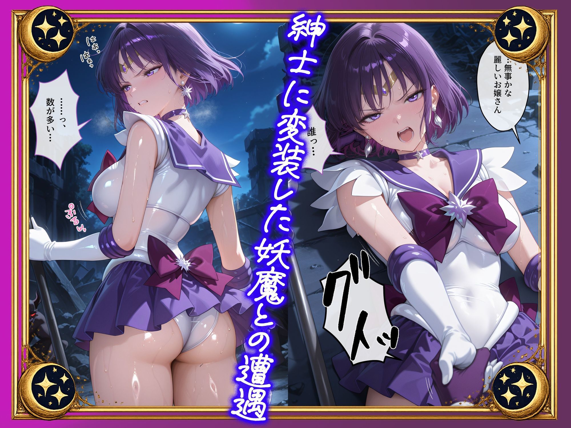 【セリフ付】悪魔に敗北〜快楽堕ちさせられた破滅の戦士編〜 サンプル画像2