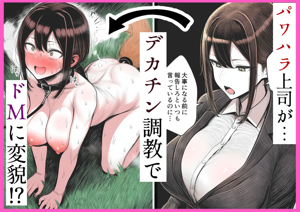 【人妻上司NTR】パワハラ上司がデカチン部下にドM調教されて肉便器化して寝取られる話 サンプル画像1
