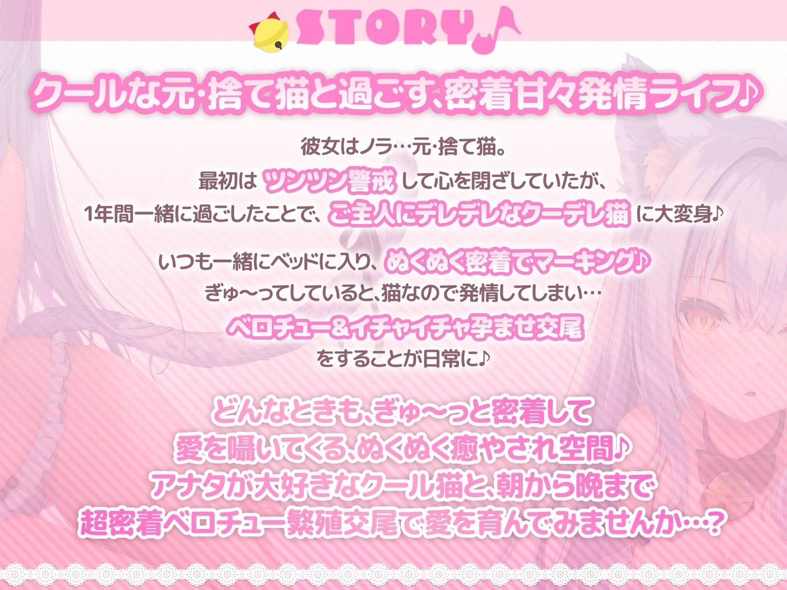 【密着添い寝ベロチュー特化】捨て猫ノラは’ぎゅ〜〜っ’したい♪〜くっつくのが大好きなクール猫との超密着お布団ぬくぬく繁殖交尾で愛を育む音声〜 サンプル画像3