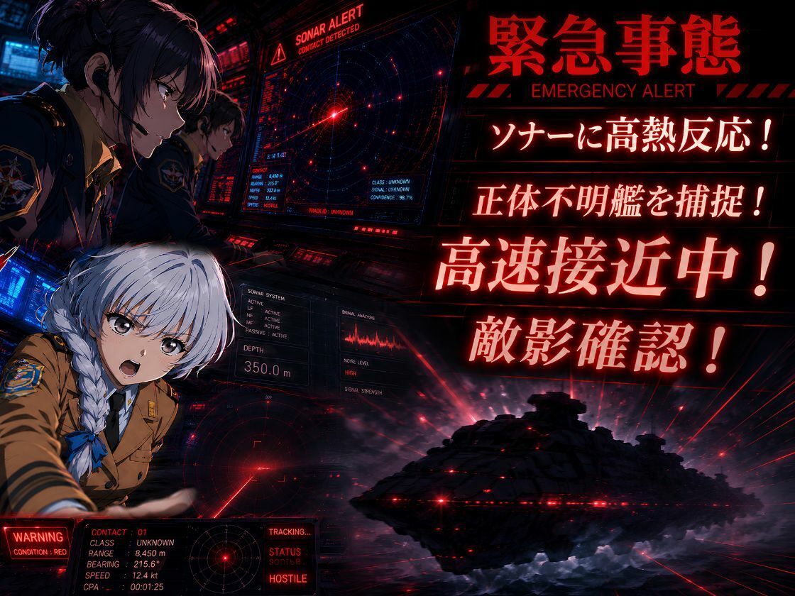 【敗北】捕らわれた艦長テスタ点‥…仲間を守るための沈黙 サンプル画像1