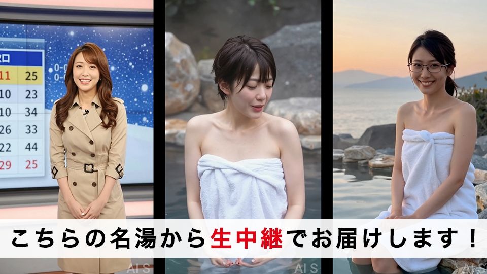 【約70分】『強●脱衣』女子アナ脱衣 ニュース番組の裏で自らすべてを曝け出す-AIで描く究極の美女達- サンプル画像4