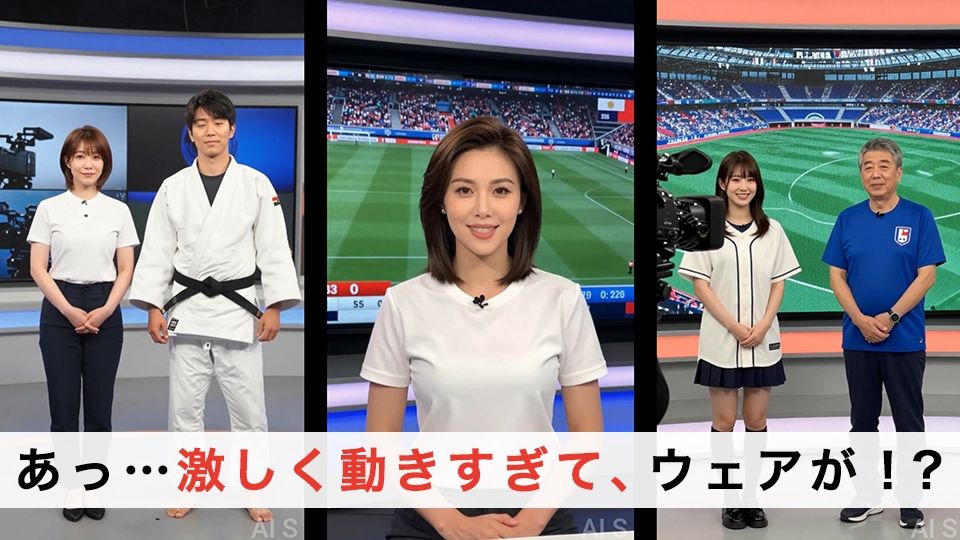【約70分】『強●脱衣』女子アナ脱衣 ニュース番組の裏で自らすべてを曝け出す-AIで描く究極の美女達- サンプル画像8