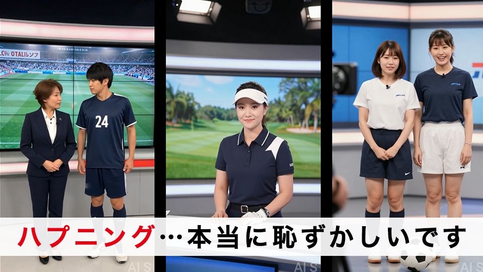 【約70分】『強●脱衣』女子アナ脱衣 ニュース番組の裏で自らすべてを曝け出す-AIで描く究極の美女達- サンプル画像9