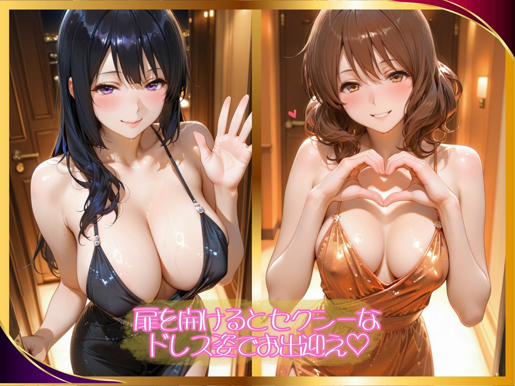 【高級風俗嬢】濃厚ご奉仕 〜響け！●ーフォニ●ム 黄前 ●美子＆高坂 ●奈〜 サンプル画像1
