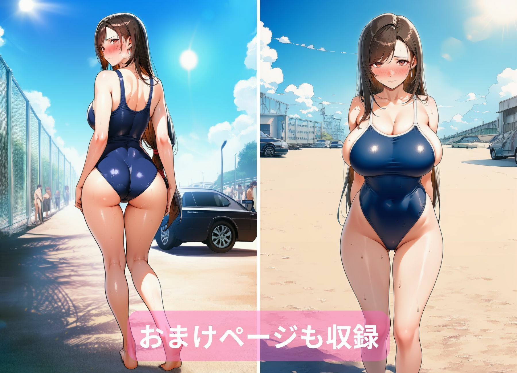 かくとう娘の陥落記〜水着編 潜入中に〇姦され堕ちた話〜 サンプル画像9