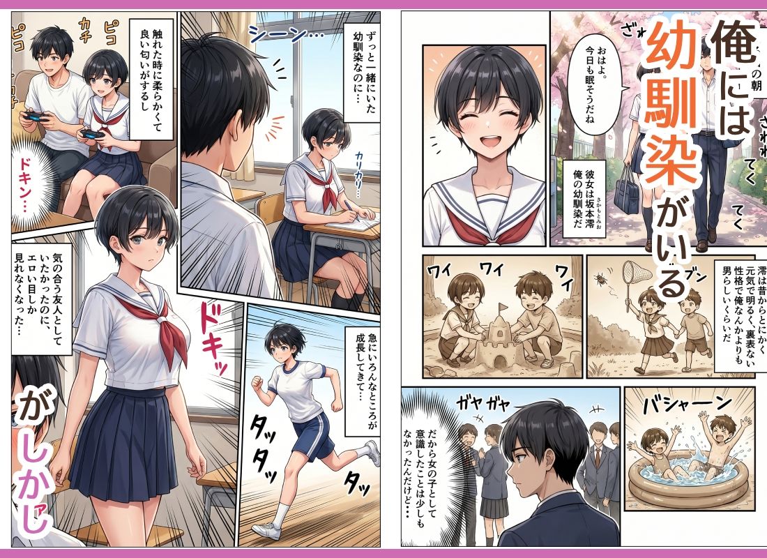 むっちり成長したボーイッシュ幼馴染がエロすぎる！ サンプル画像1